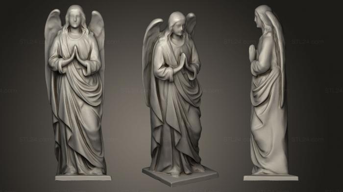 Statues antique and historical (Angel, STKA_0731) 3D models for cnc